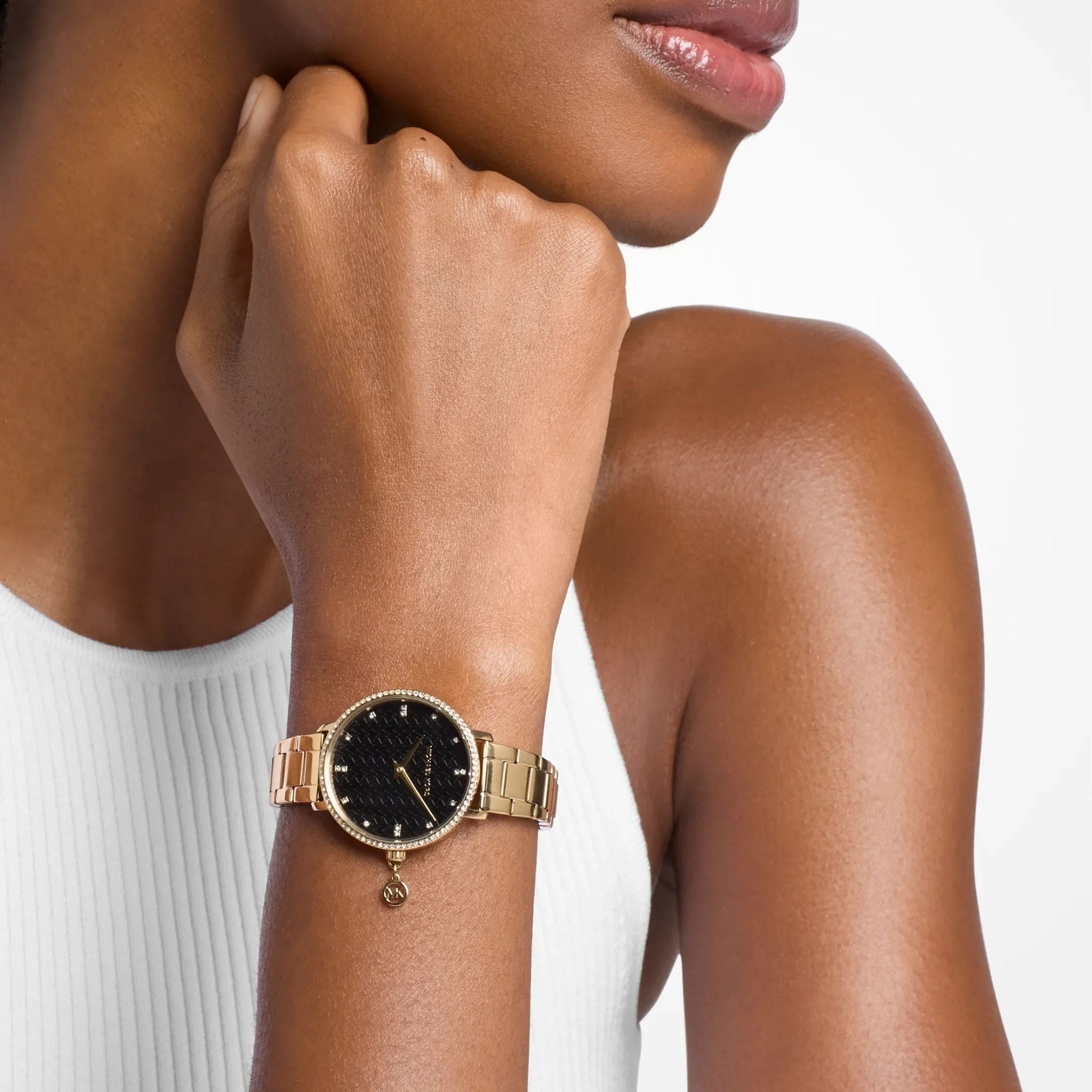 Michael Kors Mini Pyper Pavé Gold-Tone MK7616