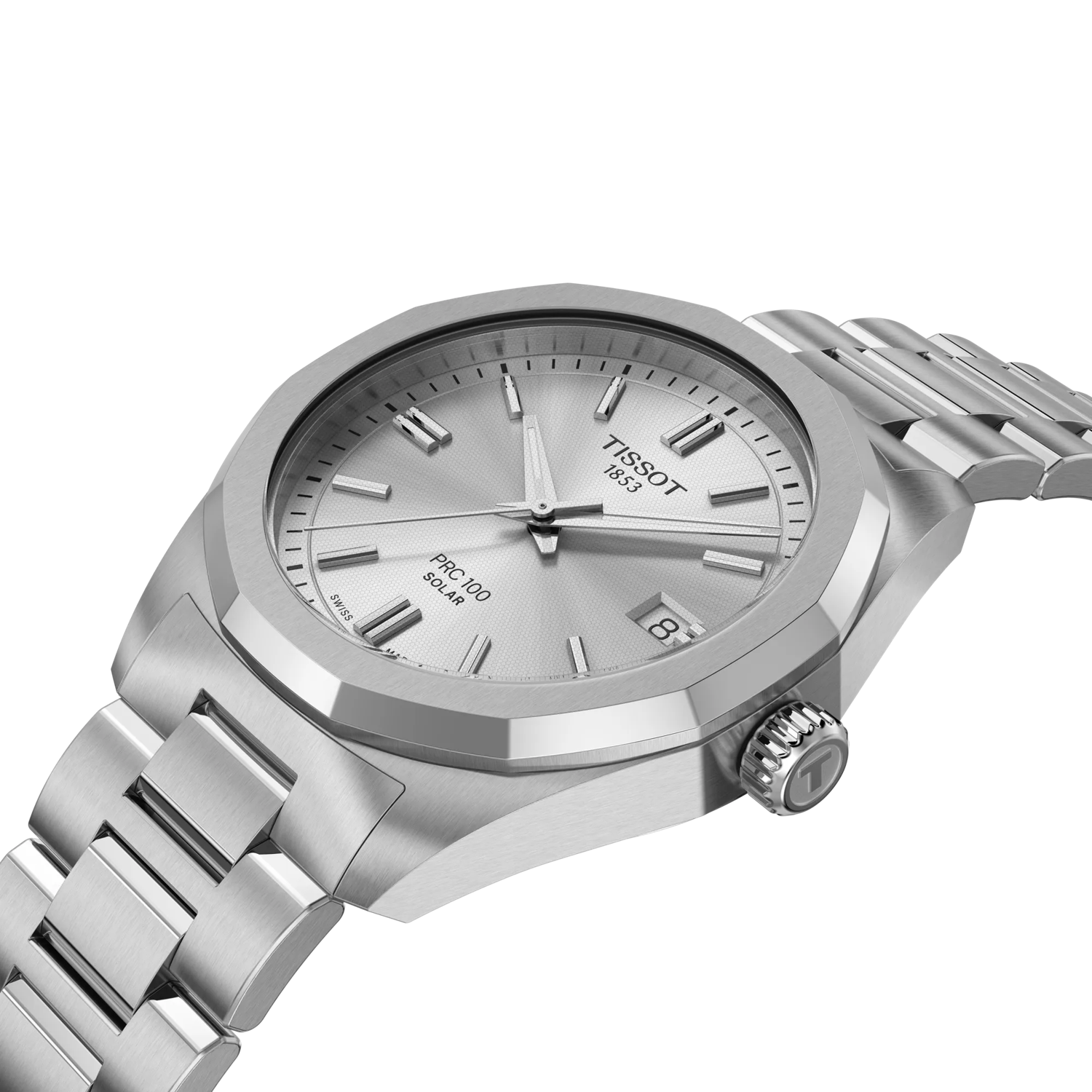 Tissot PRC 100 Solar 34 mm Silver Dial Women’s Watch T1518221103100