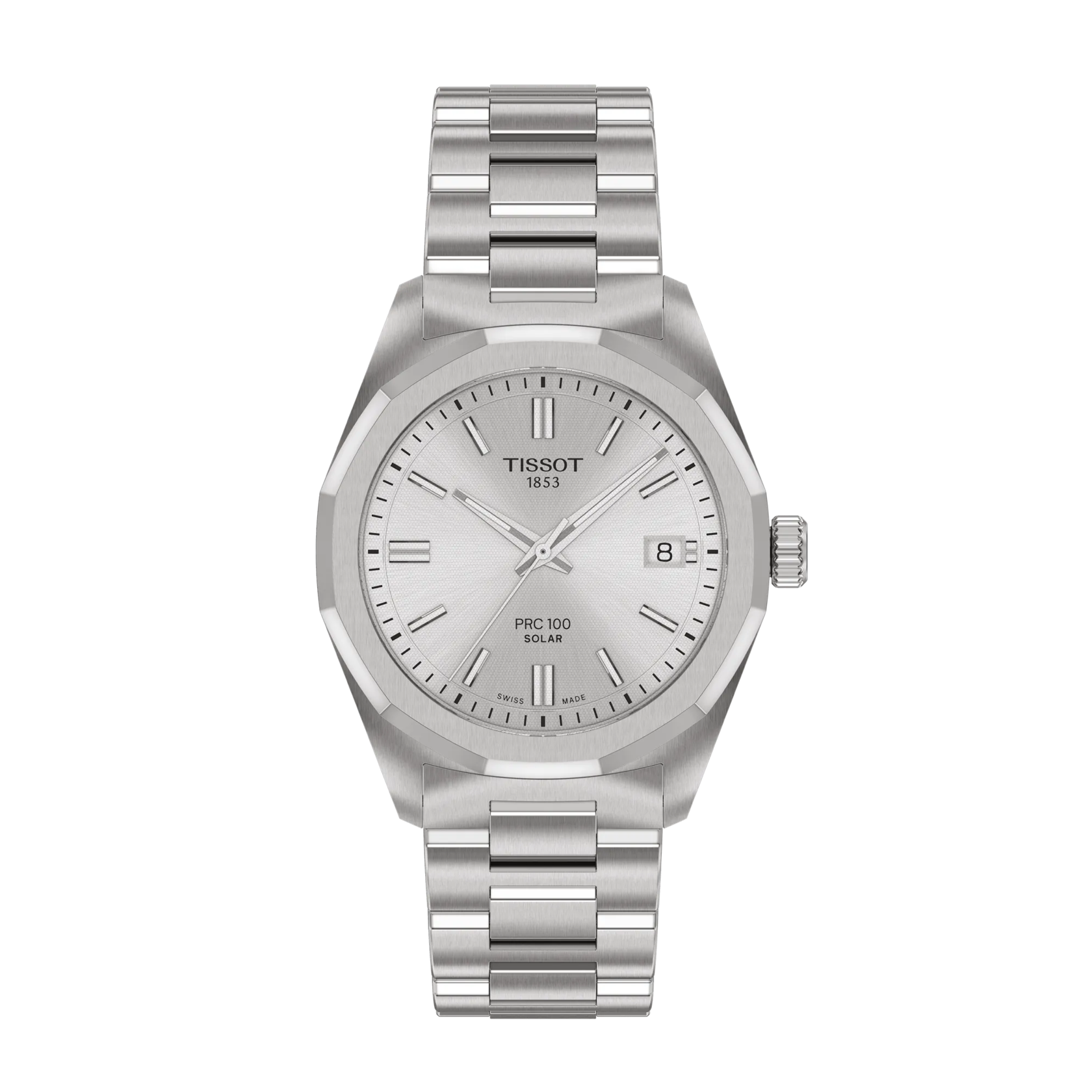 Tissot PRC 100 Solar 34 mm Silver Dial Women’s Watch T1518221103100