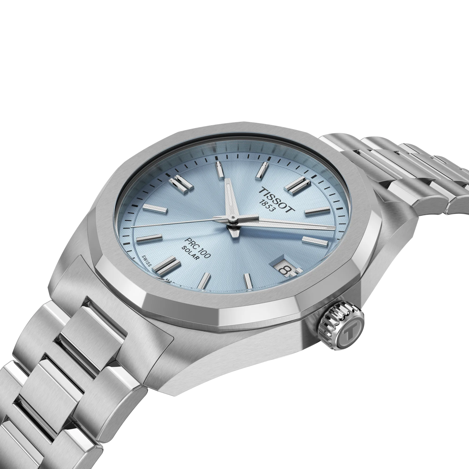 Tissot PRC 100 Solar 34mm Ice Blue Women’s Watch T151.822.11.351.00